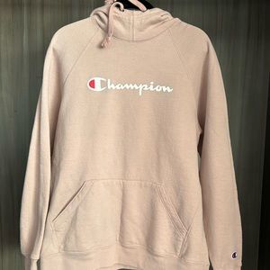 Baby Pink Womens Champion Sweatshirt - Size Medium